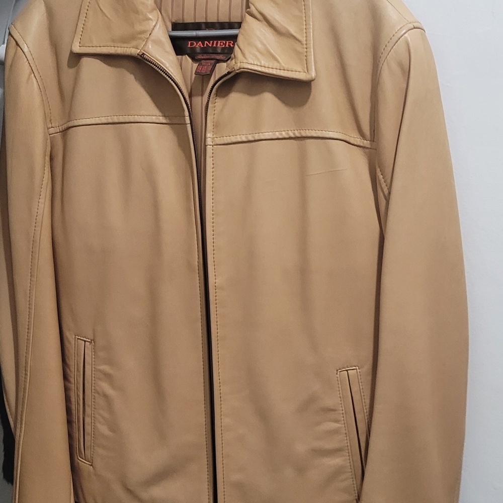 Danier leather jacket caramel colour size medium